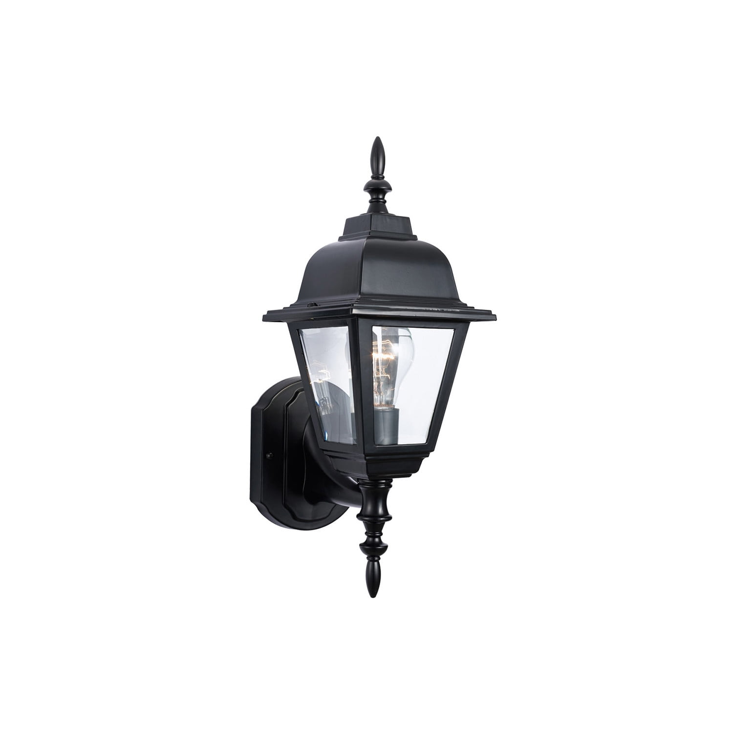 Maple Street 1-Light Outdoor Wall Light with Clear Glass, Wet Rated for Porch, Patio, and Garage – Design House, WM650756