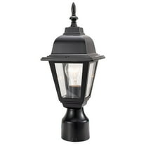 Maple Street Outdoor Post Light with Clear Glass, Wet Rated for Driveway, Patio, and Garden – Design House, 507509