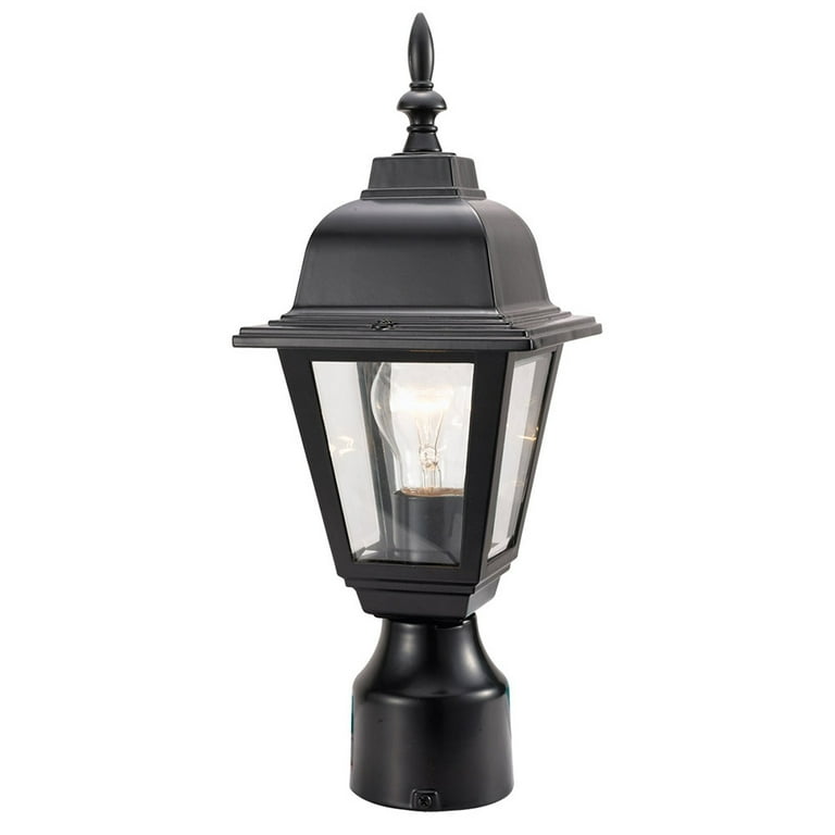 Design House Canterbury 1-Watt 19-in Black Traditional Post Light Design House Canterbury 1-Watt 19-in Black Traditional Post Light