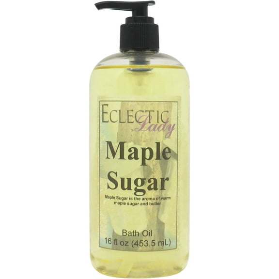Maple Sugar Bath Oil - Scented Body Oil - Relaxing & Moisturizing Bathing Oil - Fragrance Body Oil For Dry & Rough Sensitive Skin - 16 oz