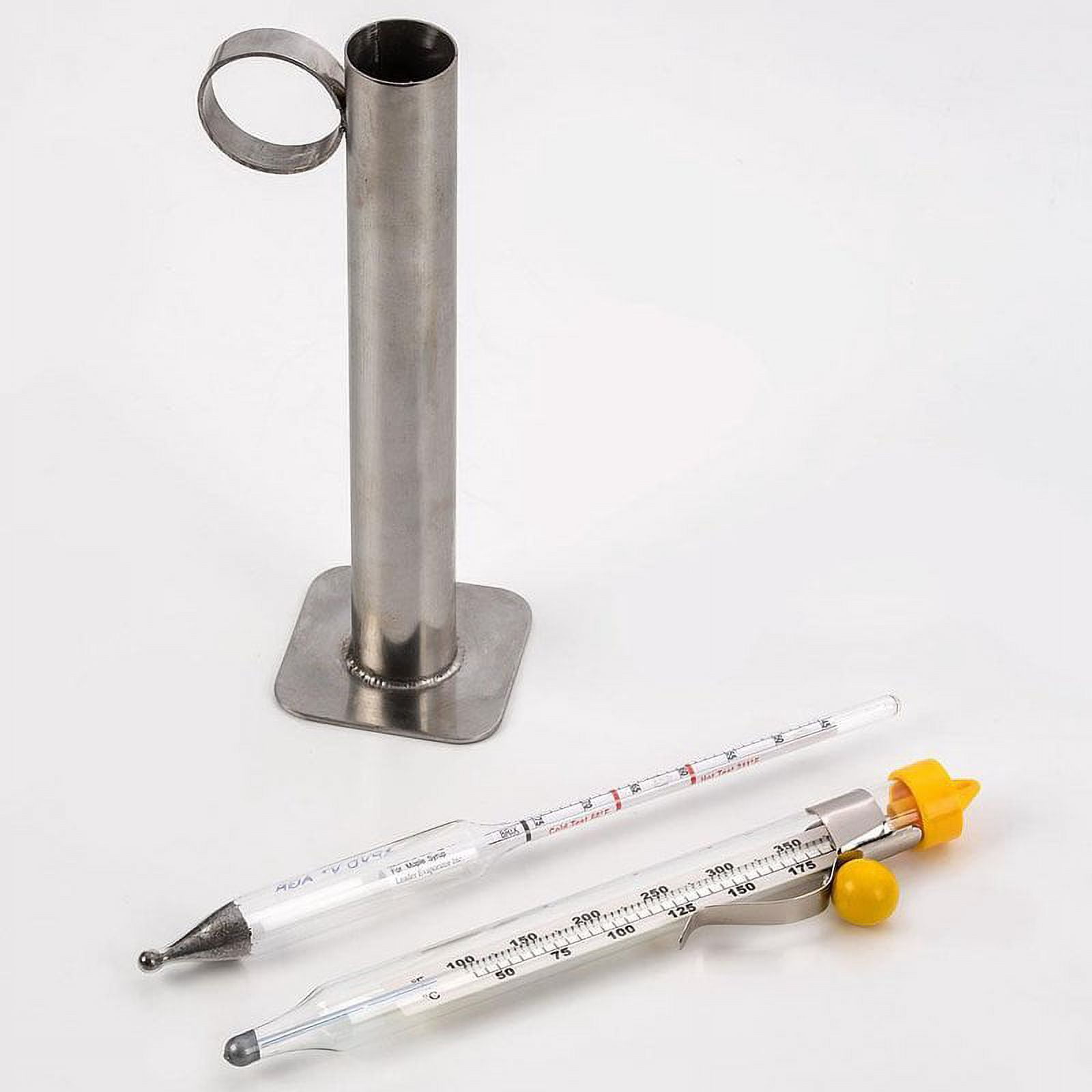 Maple Sugar Syrup Testing Kit Thermometer Hydrometer Test Cup