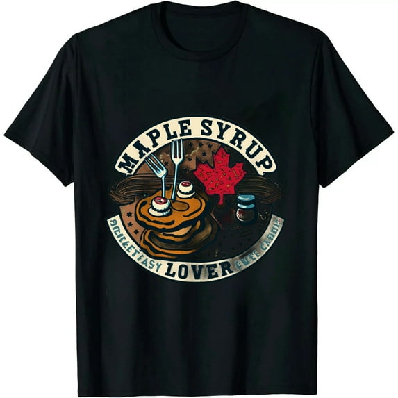 Maple Syrup Breakfast Lover Sweet Pancake Canada T-Shirt