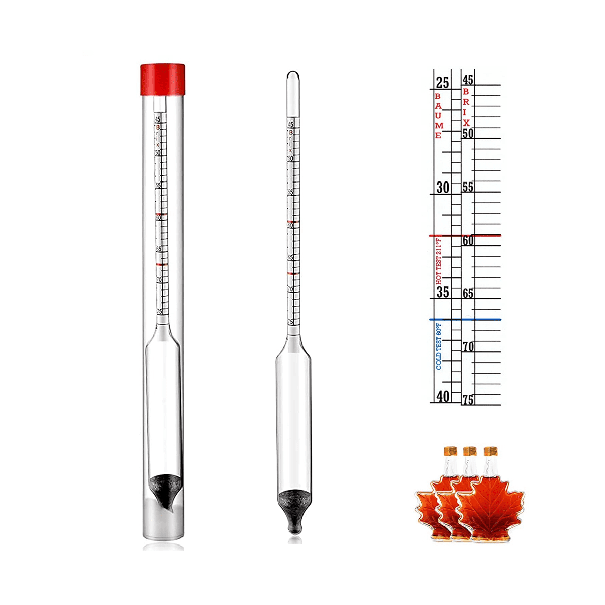 Maple Syrup Hydrometer Test Kit Maple Syrup Equipment Supplies for