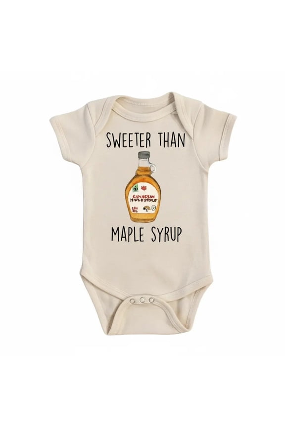Maple Syrup Newborn Baby Bodysuit