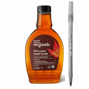 Maple Syrup with pen