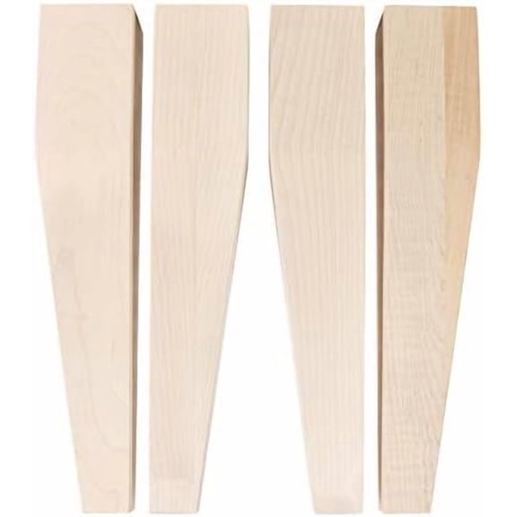 Maple Tapered Coffee Table & Bench Legs - 3 x 3 x 16 - Set of 4 - Made in NC$$Tools & Hardware Other