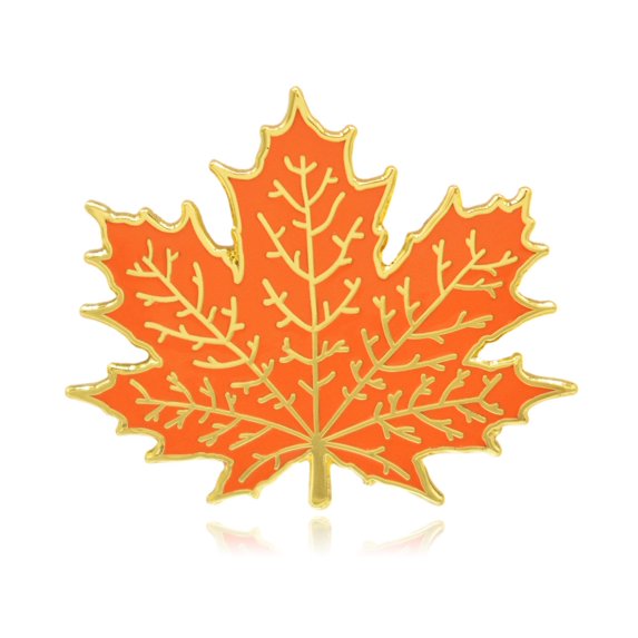 Maple Tree Leaf Hard Enamel Lapel Pin | Clayton Jewelry Labs
