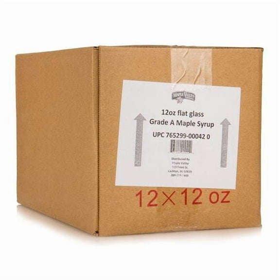 Maple Valley Coop Maple Syrup, Grade A Amber, Organic-12 x 12 floz