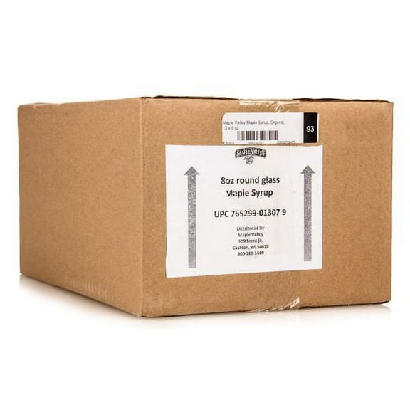 Maple Valley Coop Maple Syrup, Grade A Dark Robust, Organic-12 x 8 floz