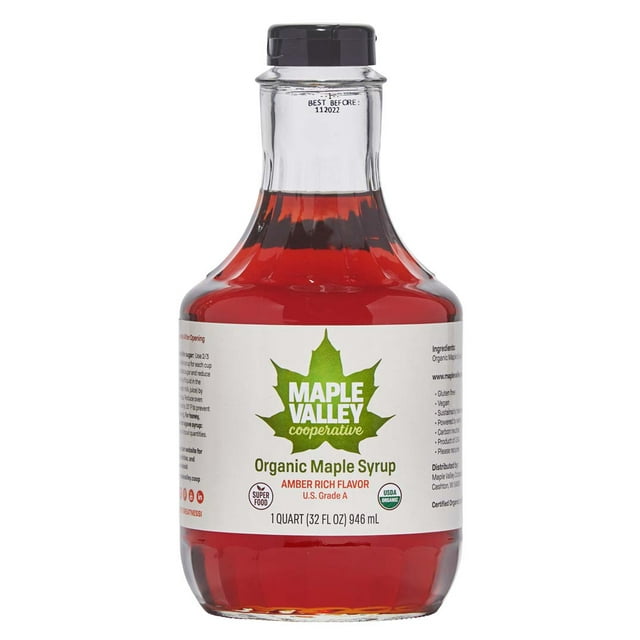 Maple Valley Cooperative Amber & Rich Organic Maple Syrup 32 fl. oz