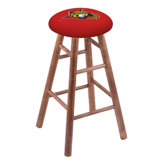 Maple Vanity Stool with Ottawa Senators Seat in Medium Finish