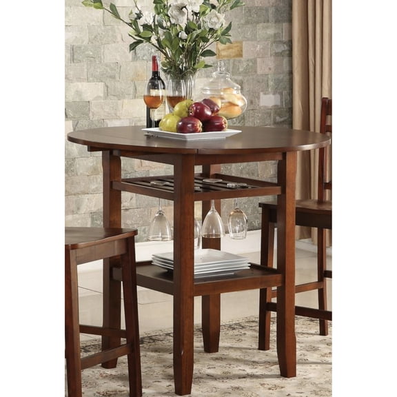 Maple Veneer Top | Round counter height table with no storage | Appreciate a beautiful and smooth surface