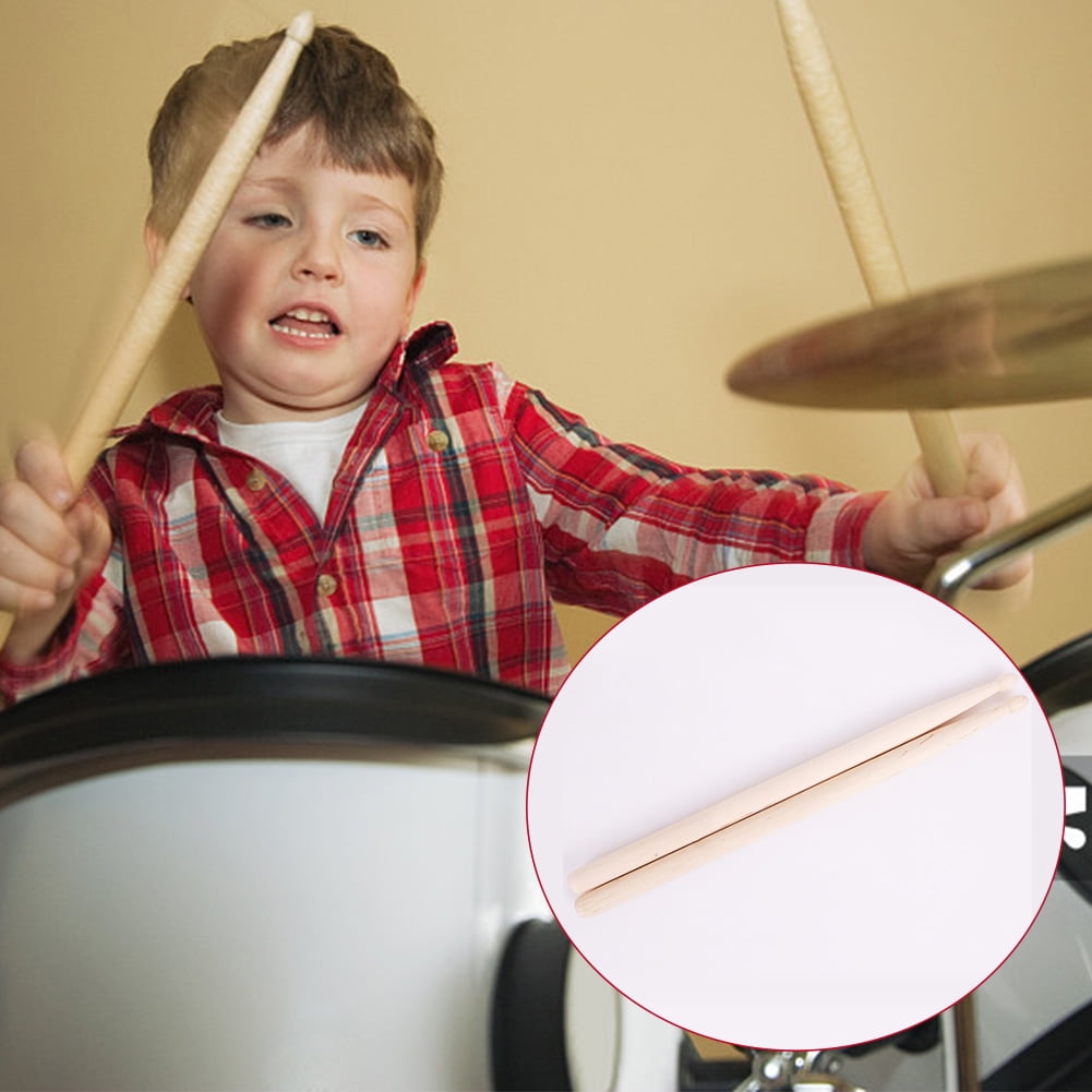 Maple Wood Children Drum Sticks AntiSlip Drumsticks Music Toy for Jazz
