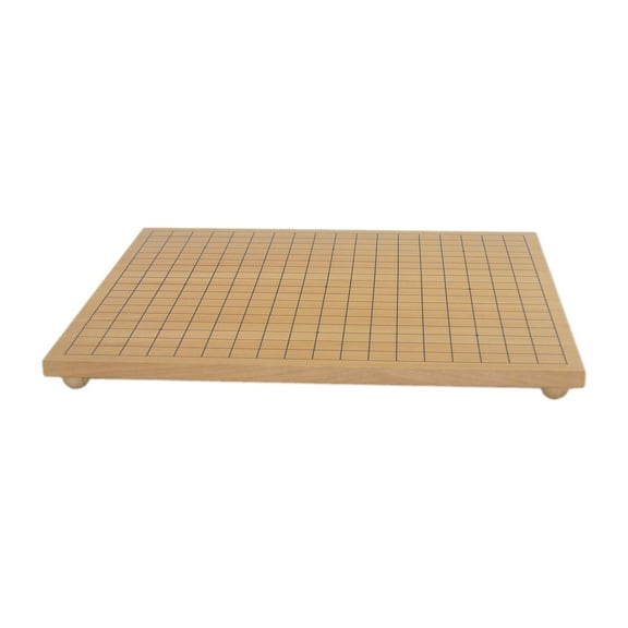 Maple Wood Veneer Go Board with Wooden Ball Feet - 19" X 17.5"
