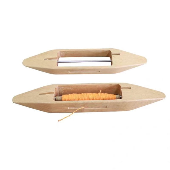 Loomed Shape Maple Wooden Weaving Shuttle, Boat Shaped Loom Tool - Walmart.com