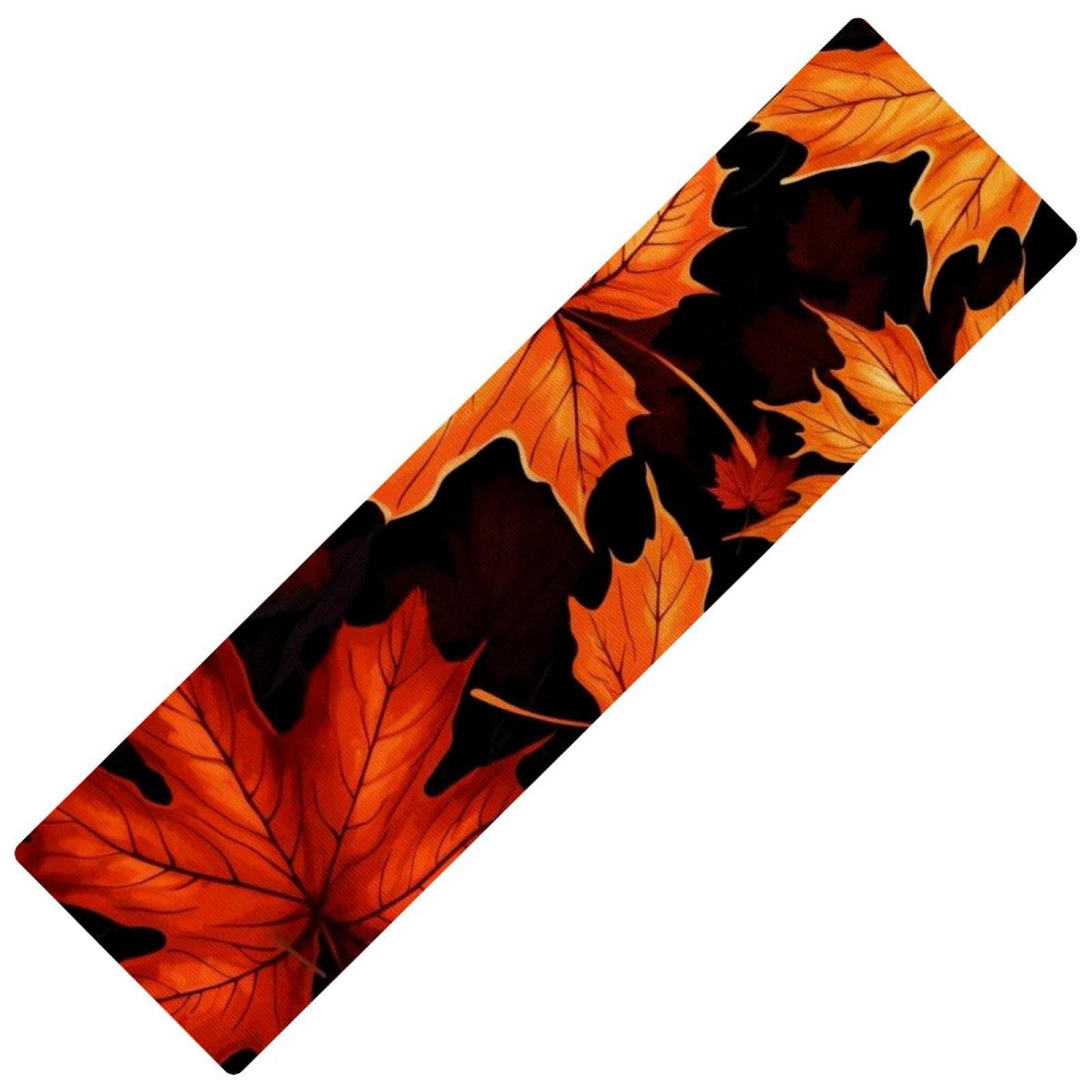 Maple leaf 15.7"x59" Rectangular Kitchen Runner Rugs Mat, Washable Absorbent for Kitchen Runners