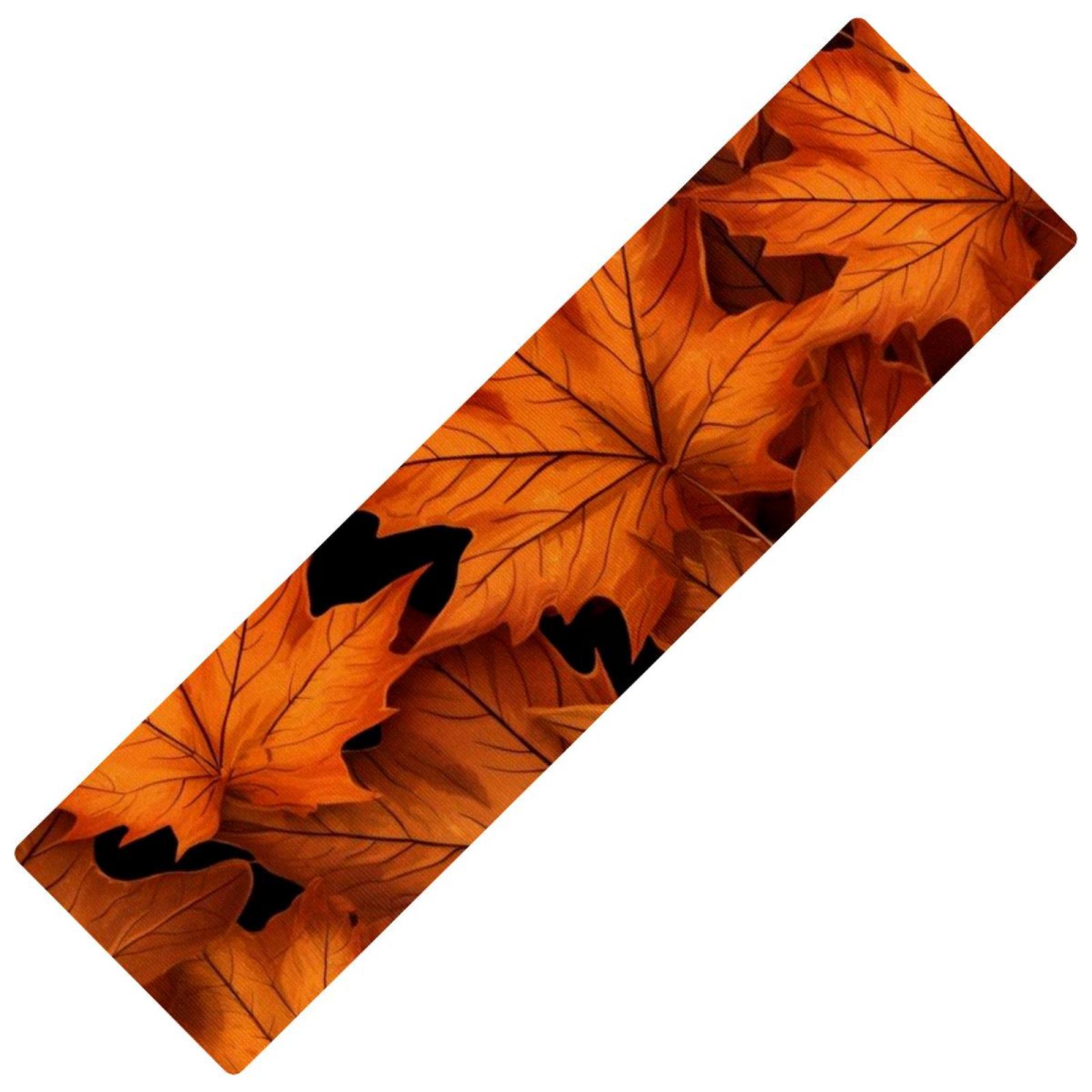 Maple leaf Rubber Mat Kitchen Runners Kitchen Rugs Rectangular 15.7"x59