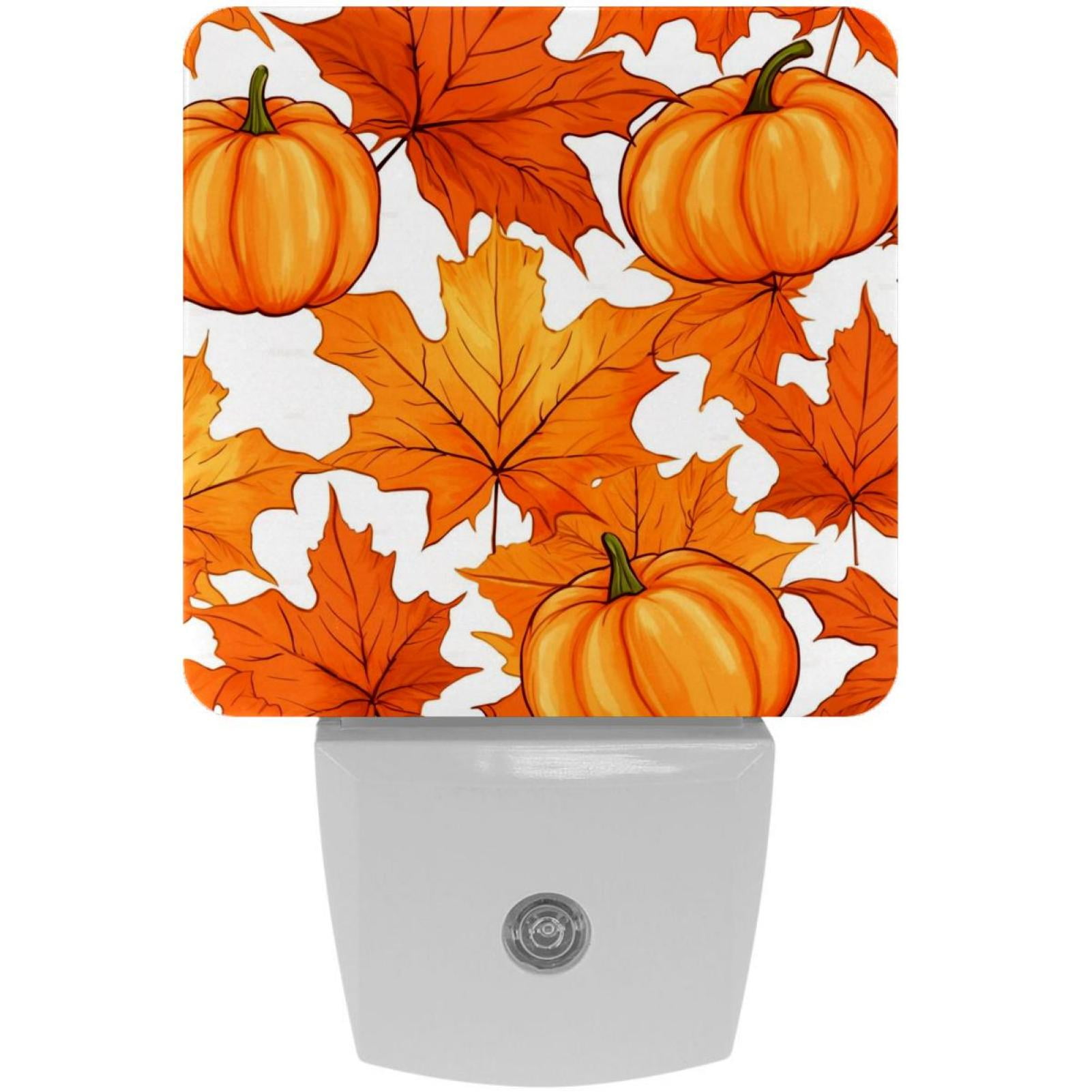 Maple Leaf Pumpkin LED Square Night Lights Energy Efficient And Maple Leaf Pumpkin LED Square Night Lights Energy Efficient And