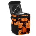 thumbnail image 1 of Maple leaves Foldable Car Garbage Can with Lid, Leak-proof, Hanging Storage Bag - Trash Can for Car, Mini Trash Can, 1 of 6