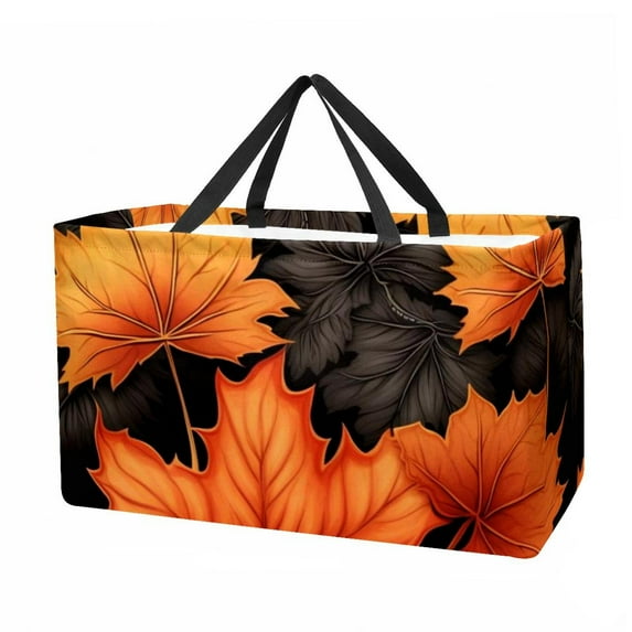Maple leaves Large Foldable Oxford Cloth Toy Basket - Beach Bag, Shopping Bags, Laundry Basket