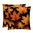 thumbnail image 1 of Maple leaves Set with Unique CoversPatterns - 2 Pack Decorative Pillows for Bed - Includes Pillow Inserts - Available in 16x16, 18x18, 20x20 Inches for Any Occasion, 1 of 6
