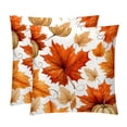 thumbnail image 1 of Maple leaves Throw Pillow Inserts Set Covers of 2 Decorative Velvet Throw Pillows with Unique Patterns - 16x16, 18x18, 20x20 Inches for Home Decor and Gifts, 1 of 6