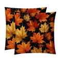 thumbnail image 1 of Maple leaves Throw Pillow Inserts Set Covers of 2 Decorative Velvet Throw Pillows with Unique Patterns - 16x16, 18x18, 20x20 Inches for Home Decor and Gifts, 1 of 6