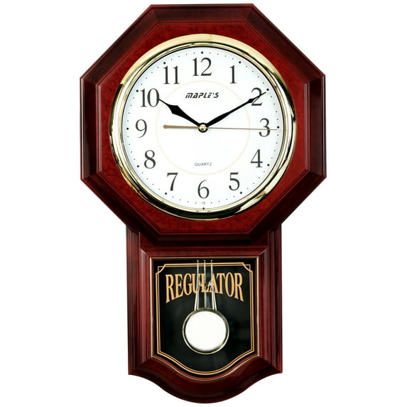 Maple's Clock Pendulum Plastic Wall Clock