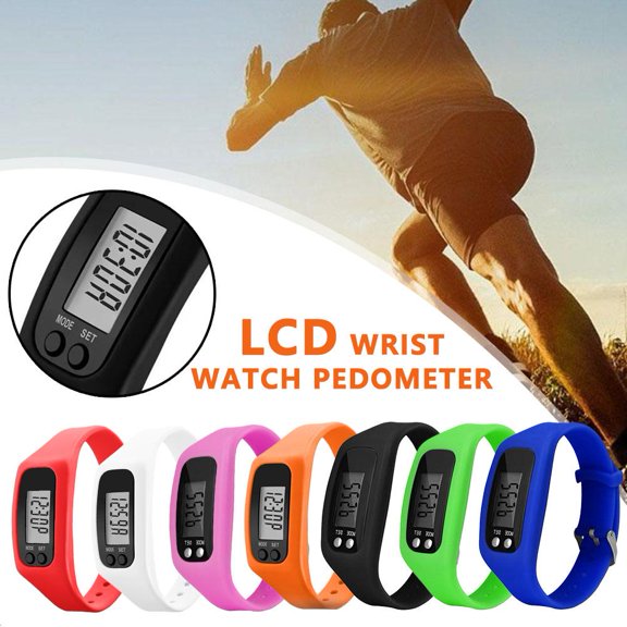MapleMart Wrist Watch Pedometer Sports Step Distance Calorie Counter Bracelet Di
