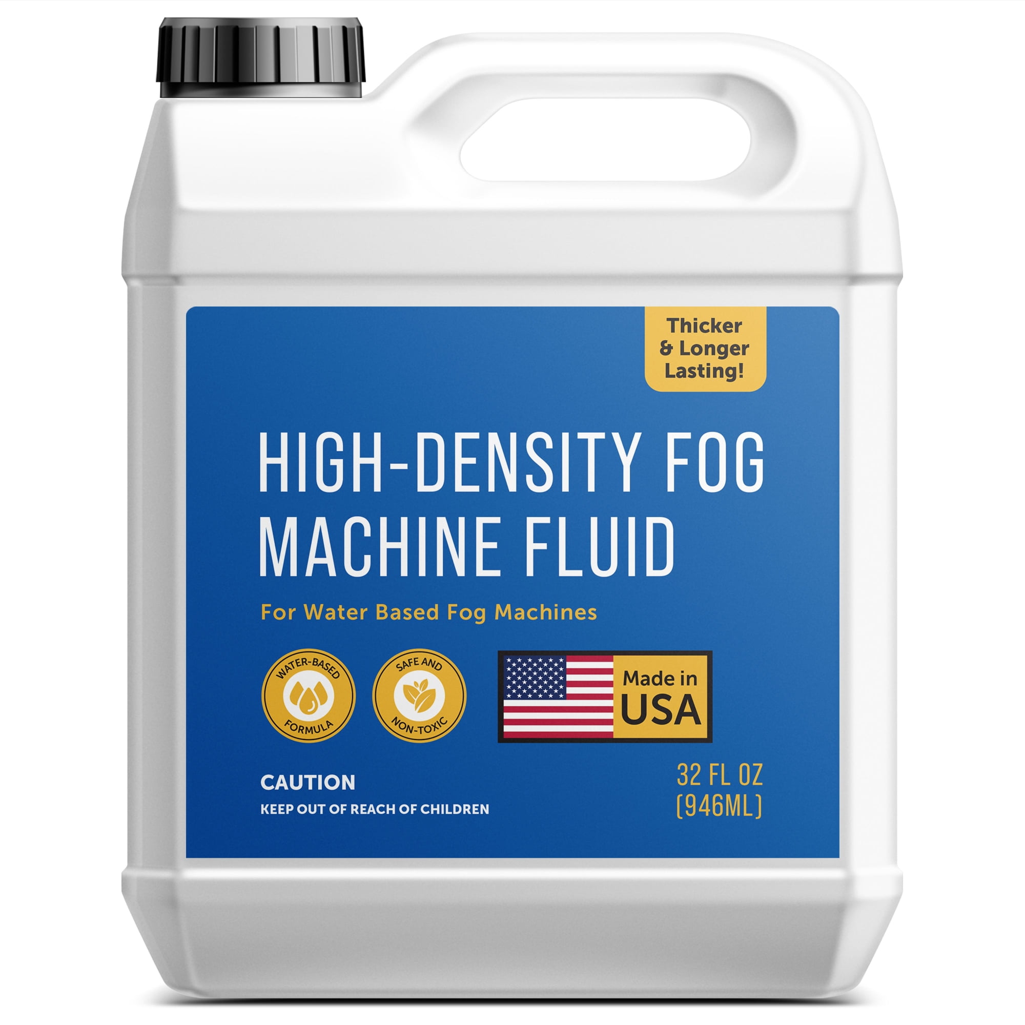 Maplefield High-Density Fog Machine Fluid - 32 oz - Great for Haunted Houses, Spooky Party Decor, and Outdoor Events - Long-Lasting Water-Based Formula - Compatible with 700+ Watt Machines