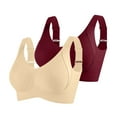 thumbnail image 1 of Maplenight 2 PC Sports Bras for Women No Underwire Full Coverage Racerback Bralettes Yoga Breathable Support Lightweight Active​Bra, 1 of 5