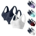 thumbnail image 1 of Maplenight 3PC Sports Bras for Women High Support Racerback Yoga Bra Running Workout Crop Tank Tops Breathable Comfy Push up Bras, 1 of 3