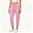 thumbnail image 1 of Maplenight Athletic Jogger Pants for Women Elastic Waist Gym Running Workout Pant Casual Lounge Travel Capri Pants with Pockets, 1 of 7