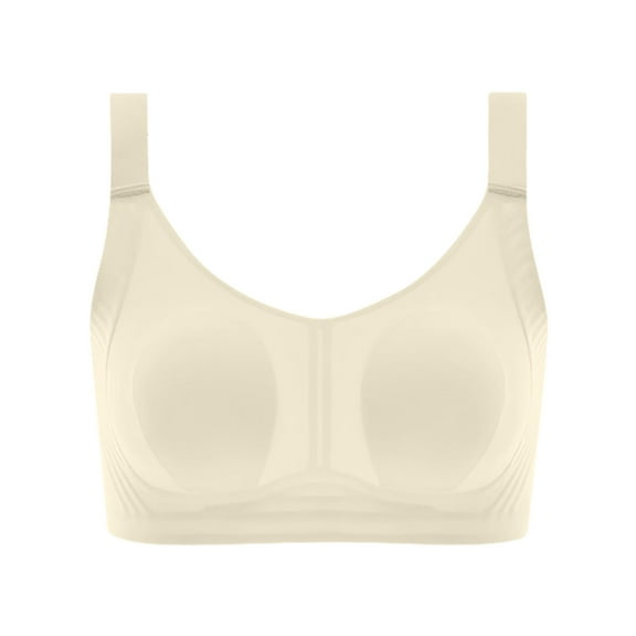 Maplenight Bralettes for Women No Underwire Full-Coverage Bra with Stay-in-Place Straps,Breathable Comfy Everyday Bras