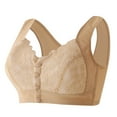 thumbnail image 1 of Maplenight Bras for Older Women Front Closure Padded Snap Closing Bra Full Coverage Underwise Breathable Comfy Everyday Bra, 1 of 5