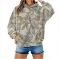 thumbnail image 1 of Maplenight Camo Hoodies for Women Men Maple Leaf Graphic Hooded Sweatshirt Fleece Pullover Sweatshirts Long Sleeve Tops with Pocket, 1 of 6