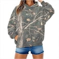 thumbnail image 1 of Maplenight Camo Hoodies for Women Men Maple Leaf Graphic Hooded Sweatshirt Fleece Pullover Sweatshirts Long Sleeve Tops with Pocket, 1 of 6