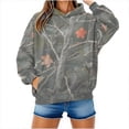 thumbnail image 1 of Maplenight Camo Hoodies for Women Men Maple Leaf Graphic Hooded Sweatshirt Fleece Pullover Sweatshirts Long Sleeve Tops with Pocket, 1 of 6
