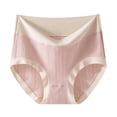 thumbnail image 1 of Maplenight Cotton Panties for Women No Show Stretch Soft Breathable Comfy Briefs High Waist Block Color Ladies Underwear, 1 of 5