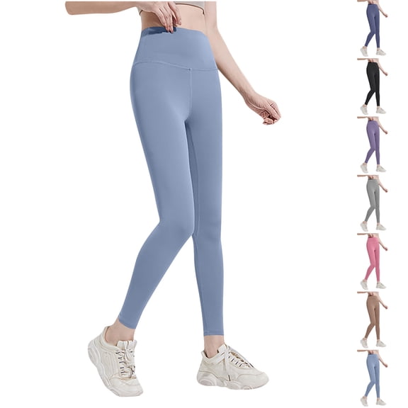 Maplenight Fleece Lined Leggings for Women Winter Warm Thick Jogger Pants High Waist Thermal Workout Pant