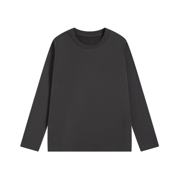 Maplenight Fleece Tops for Women Slim Fitted Thermal Long Sleeve Shirts Undershirts Crewneck Basic Tees