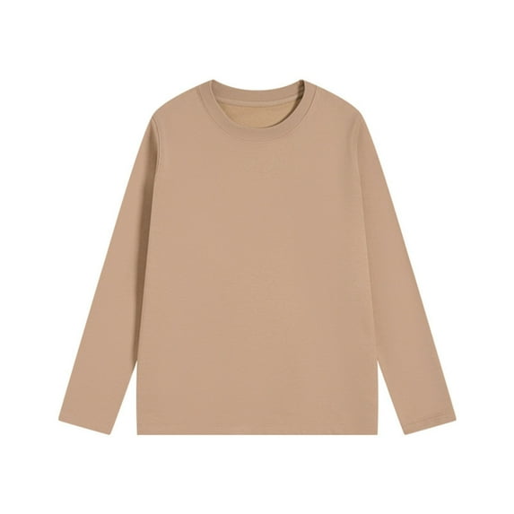 Maplenight Fleece Tops for Women Slim Fitted Thermal Long Sleeve Shirts Undershirts Crewneck Basic Tees