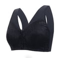 thumbnail image 1 of Maplenight Front Closure Bralettes for Women No Underwire Full Coverage Wide Back Seamless Senior Wireless Snap Closing Everyday Bra, 1 of 2