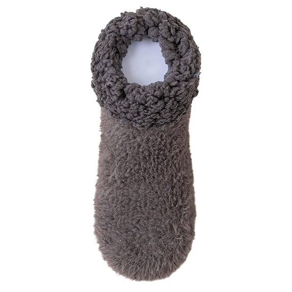 Maplenight Fuzzy Slippers for Women Thermal Bedroom Sock Winter Fluffy House Socks with Grippers
