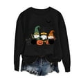 thumbnail image 1 of Maplenight Halloween Sweatshirt for Women Gnome Pumpkin Graphic Long Sleeve Crew Neck Pullover Womens Tops for Fall Winter, 1 of 2