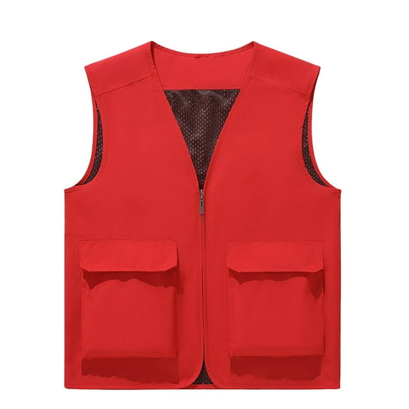 Maplenight Lightweight Vest for Men,Sleeveless Jacket with Pockets Outdoor Mountain Hiking Quick Dry Summer Fall Vest for Men