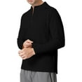 thumbnail image 1 of Maplenight Men’s Activewear Half Zip Waffle Long Sleeve Slim Shirts Fall Winter Climbing Running Gym Workout Tops, 1 of 5