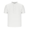 thumbnail image 1 of Maplenight Men's golf Shirts Stand Collar Short Sleeve Trendy Tee Shirts Summer Solid Color Casual Tops, 1 of 4