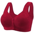 thumbnail image 1 of Maplenight Plus Size Front Closure Bras for Women No Underwire Full Coverage Bralettes Pattern Support Lightweight Everyday Bra, 1 of 2