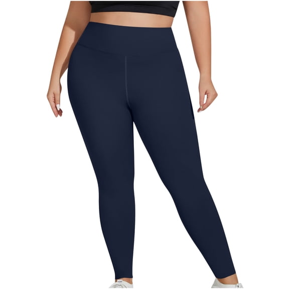 Maplenight Plus Size Yoga Pants for Women High Waist Tummy Control Workout Joggers Leggings for Women Casual Wear